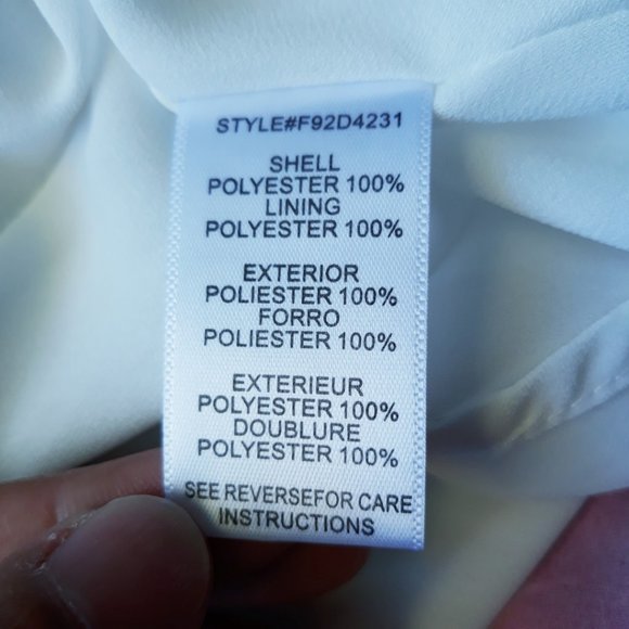 Adelyn Rae White Floral Maxi Dress Flutter Sleeves - Picture 13 of 13